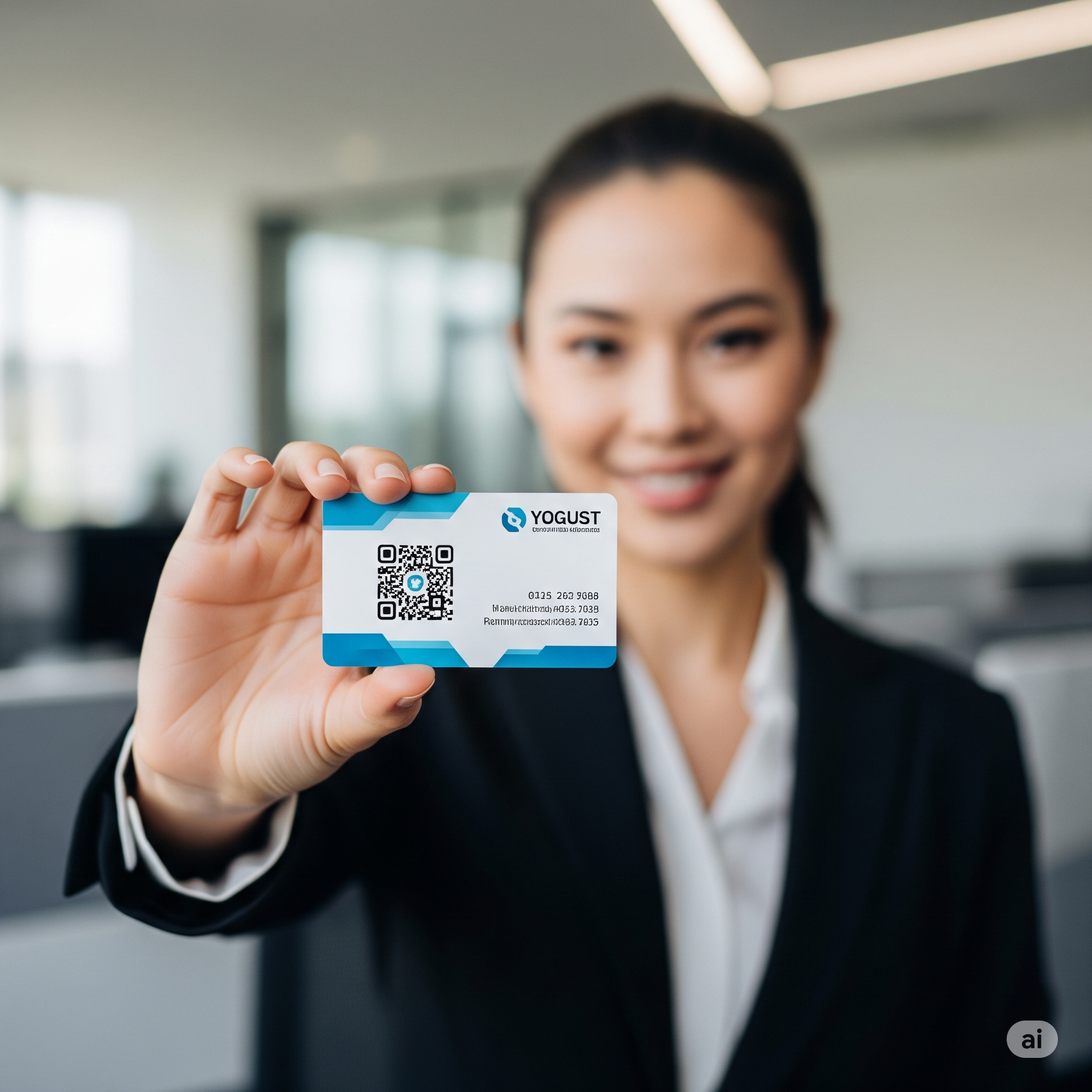 Modern QR Kodlu Kartvizit Tasarımı - Profesyonel Kartvizit Hizmeti