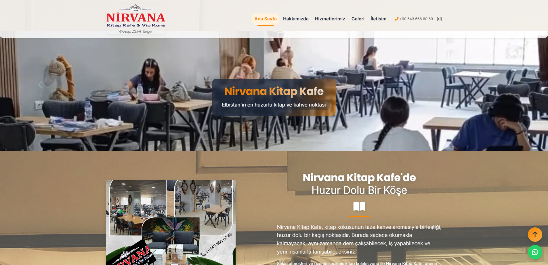 Nirvana Kitap Kafe Web Sitesi
